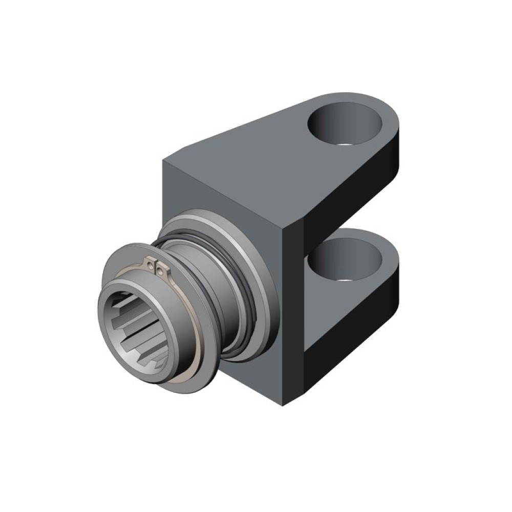 Вилка кардана среднего ВОМ на KUBOTA B2401