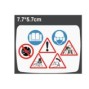 Предупреждающая надпись 7,7*5,7 см (на крышке воздушного фильтра)