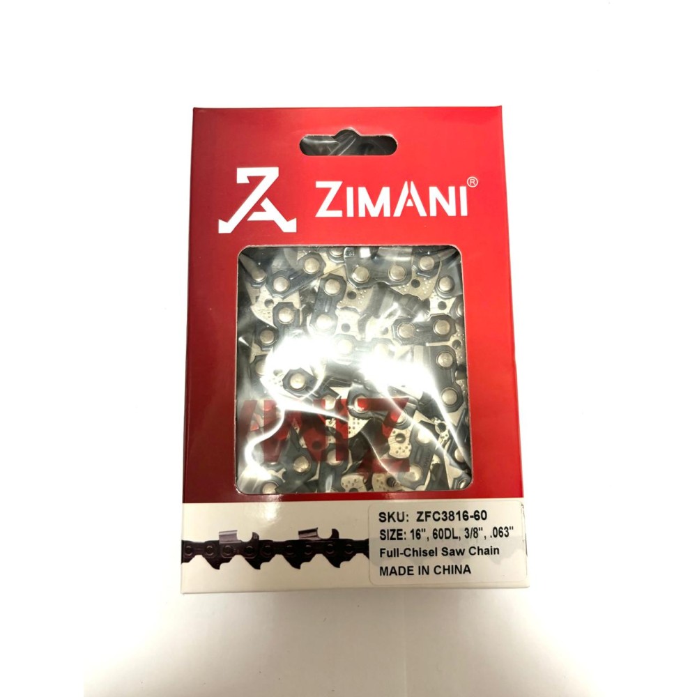 Цепь ZimAni  16''; 3/8 ; 1.6; 60 зв.