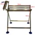 ZimAni Heavy Duty Saw Horse Steel Folding Sawhorse Sawbuck Lumber Cutting