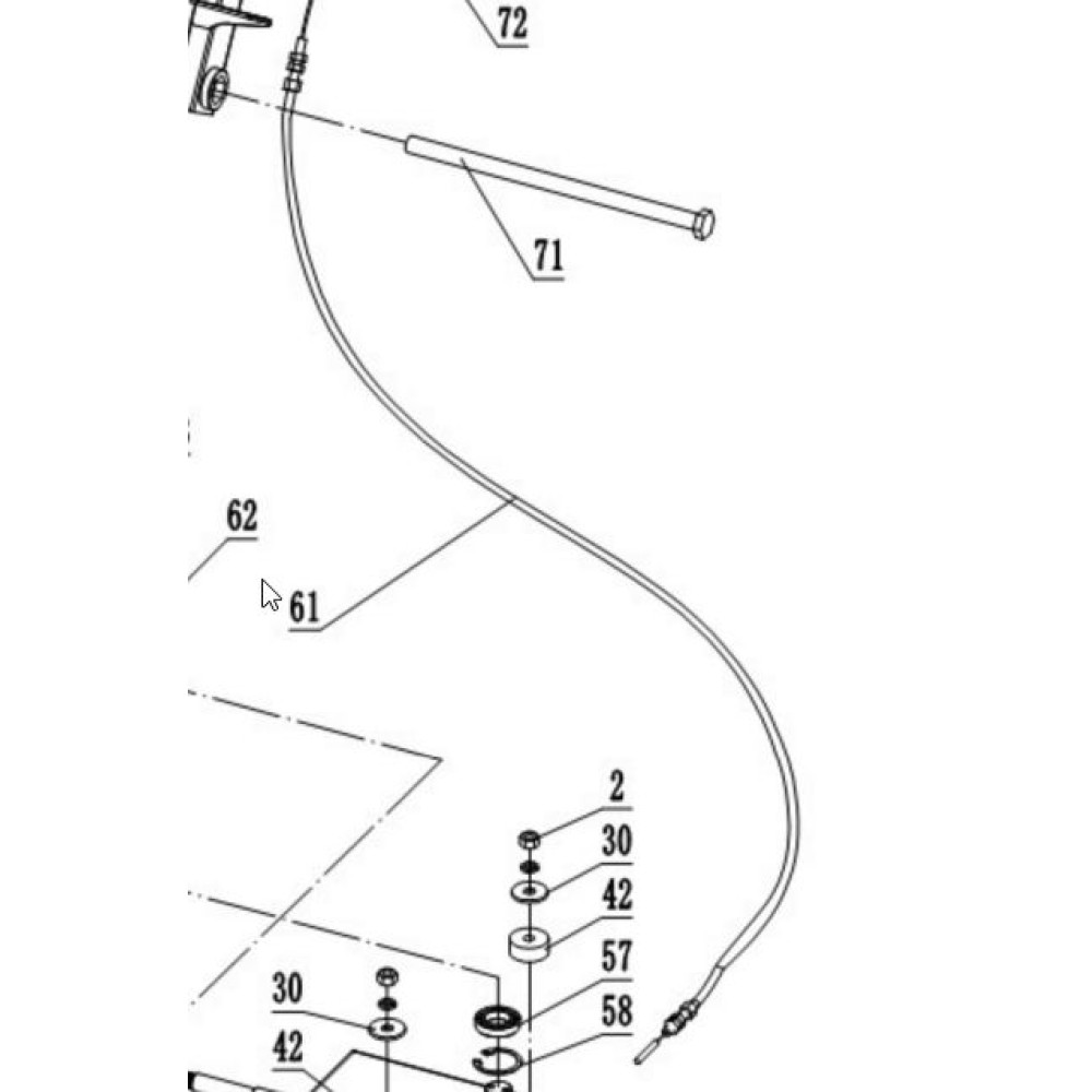 Кабель тормоза для ZimAni SG350E PRO